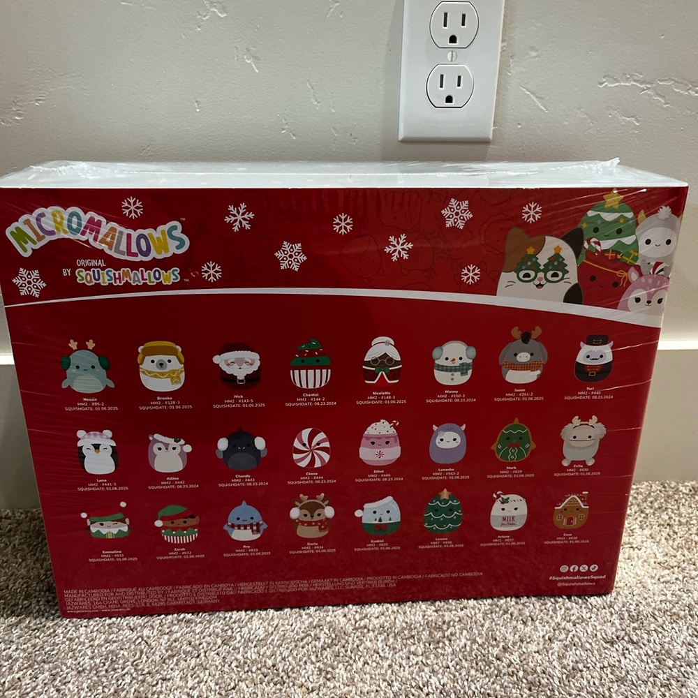🎄 Squishmallows Deluxe Holiday Advent Calendar Sealed BNIB 24 Micromallows - Picture 3 of 9